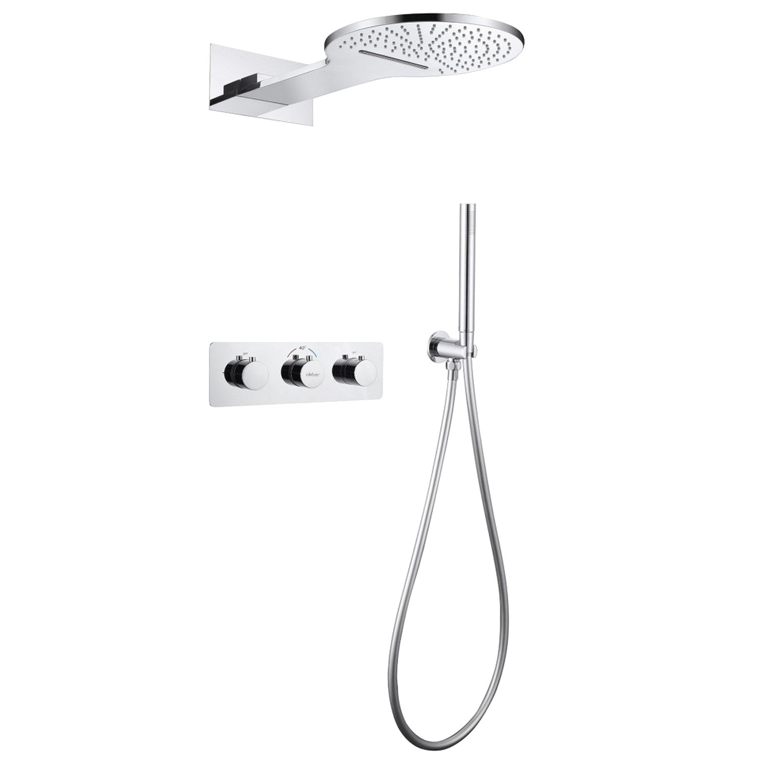 

Душевой комплект Abber Wasser Kreis AF8151 С ВНУТРЕННЕЙ ЧАСТЬЮ, хром