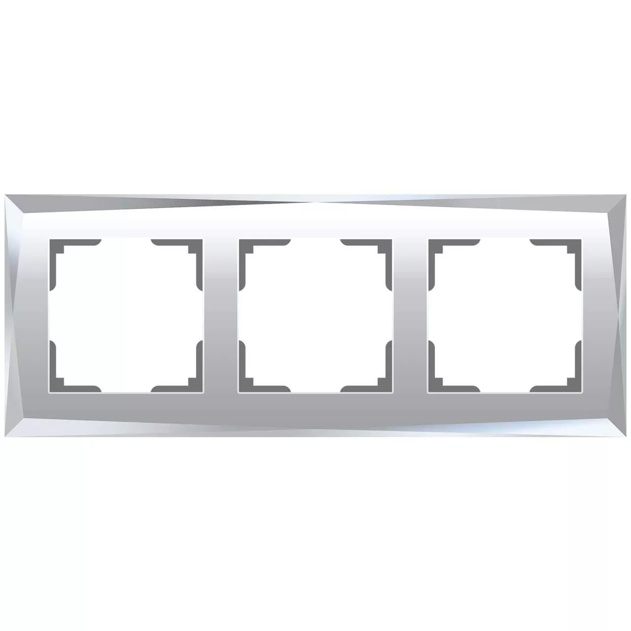 

Рамка на 3 поста Werkel Diamant зеркальный W0031220 4690389158834