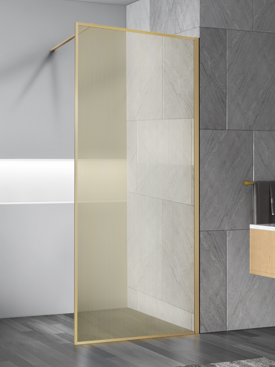 

Душевая перегородка Vincea Walk-in HP Art VSW-1HP100GWBG 100x200 см, профиль брашированное золото, стекло ламинированное с золотыми нитями