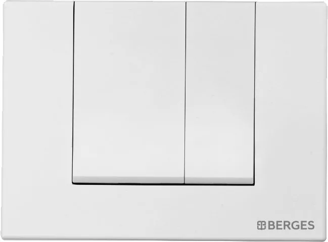 Кнопка смыва Berges Wasserhaus Novum S4 белый, матовый 040044 - фото 1