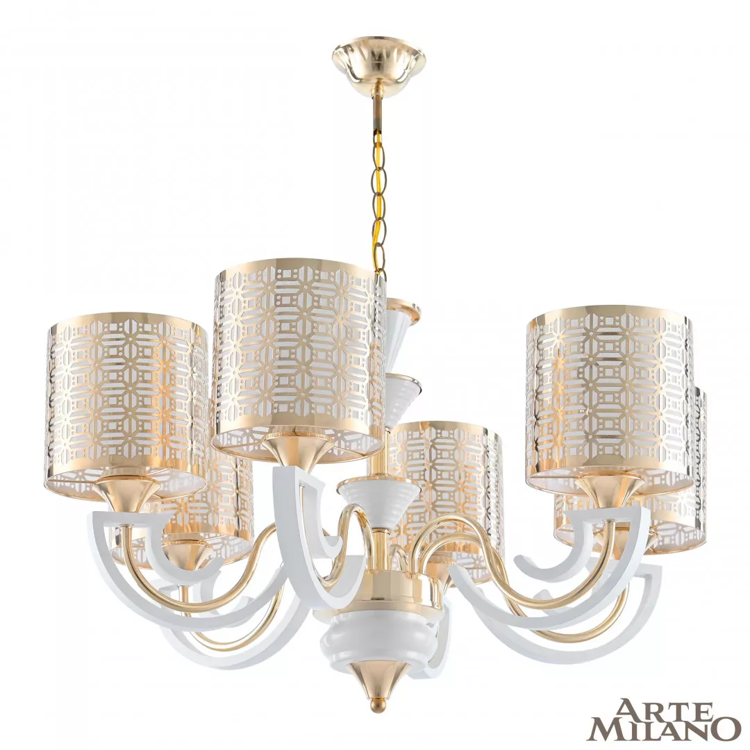 

Подвесная люстра Arte Milano Florentia-8857 308857/6 Wh/Gd