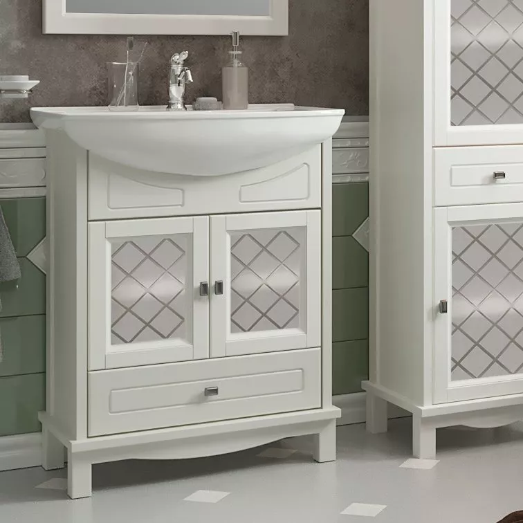 

Тумба с раковиной Opadiris Омега 65 бежевый матовый