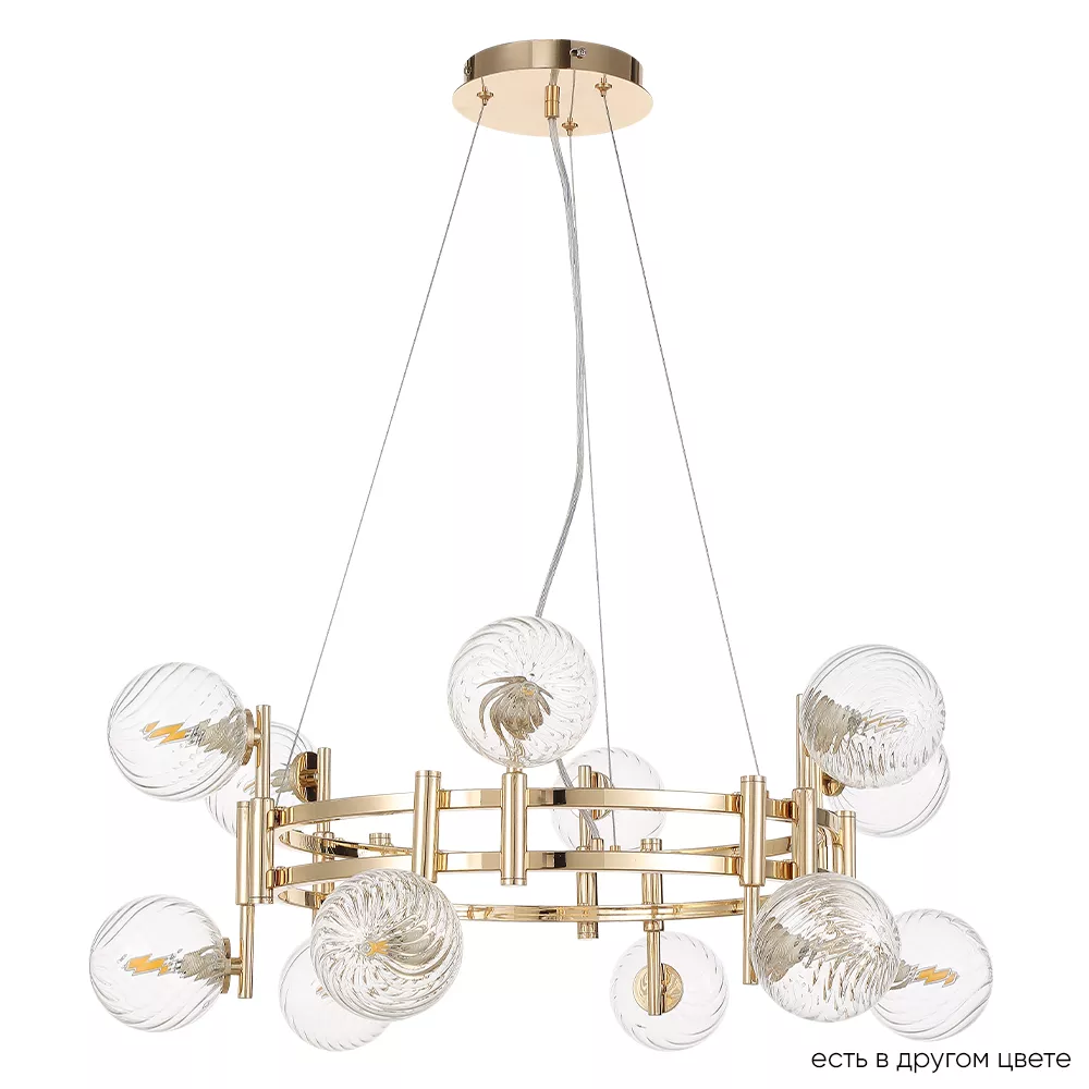 

Подвесная люстра Crystal Lux LUXURY SP12 GOLD