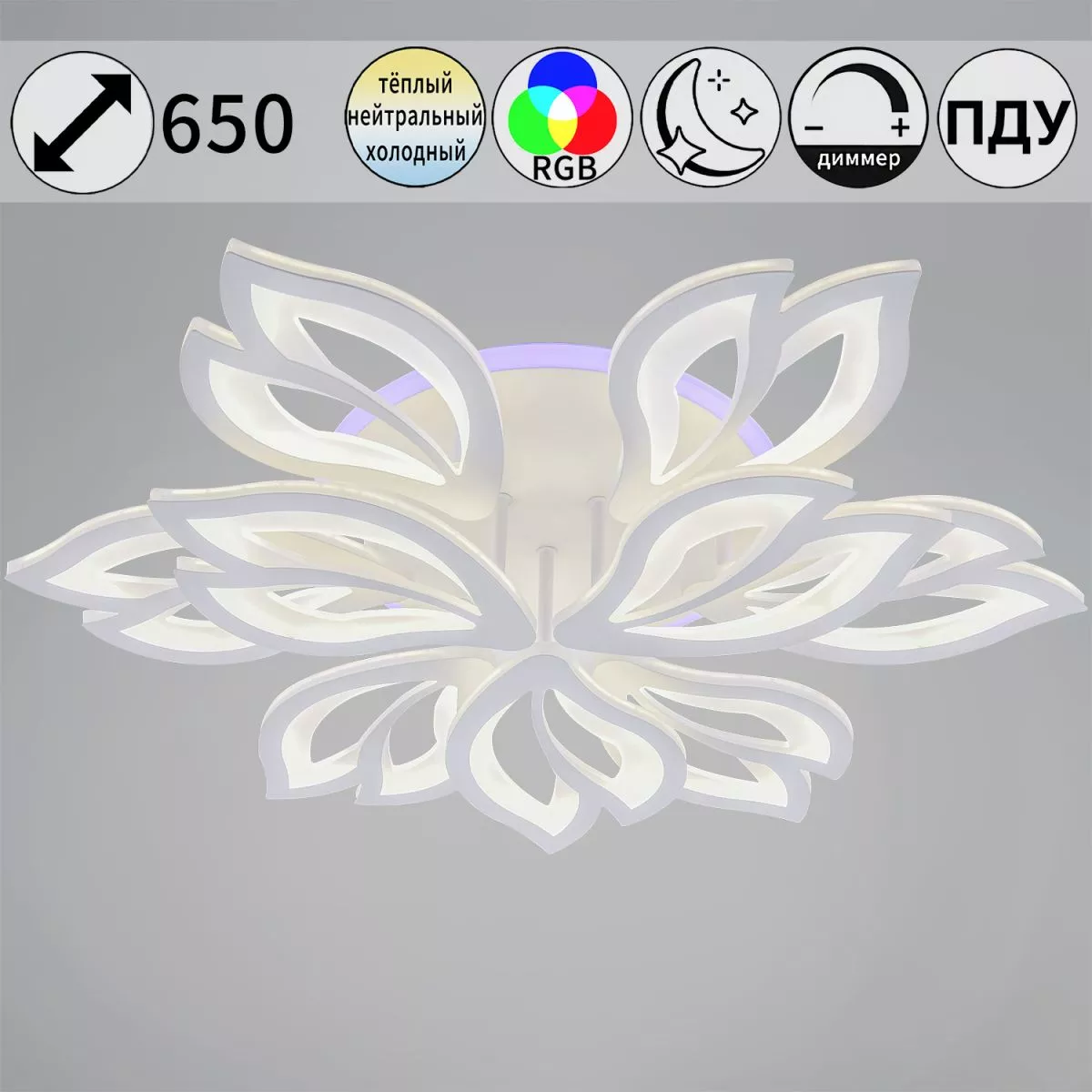 

Потолочная люстра Reluce 85162-0.3-6+3C