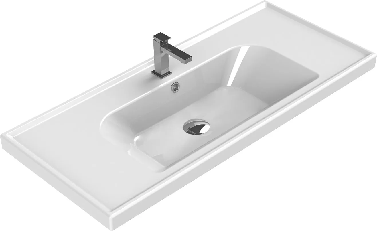 

Мебельная раковина Smile 100 см (Z0000011139, Белый