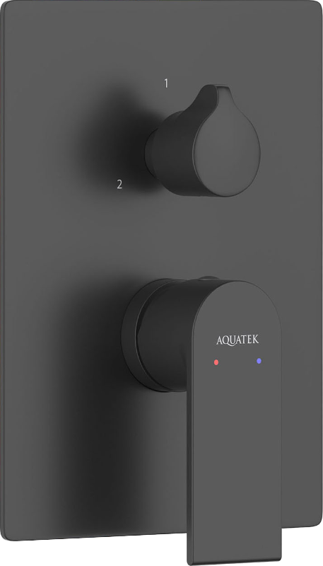 

Встраиваемый смеситель для душа и ванны AQUATEK Лира AQ1447MB С ВНУТРЕННЕЙ ЧАСТЬЮ, 3 режима, матовый черный