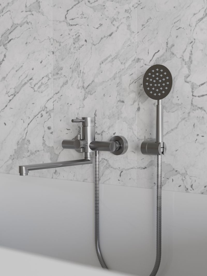 

Cмеситель для ванны Knotlor SS-03, сатин