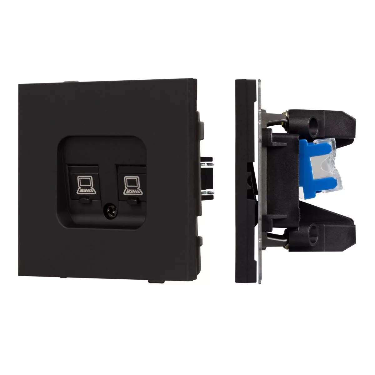 

Механизм компьютерной розетки двойной SCT-TENDO-MPC2-SFPL-BK (RJ-45, CAT6) 054595