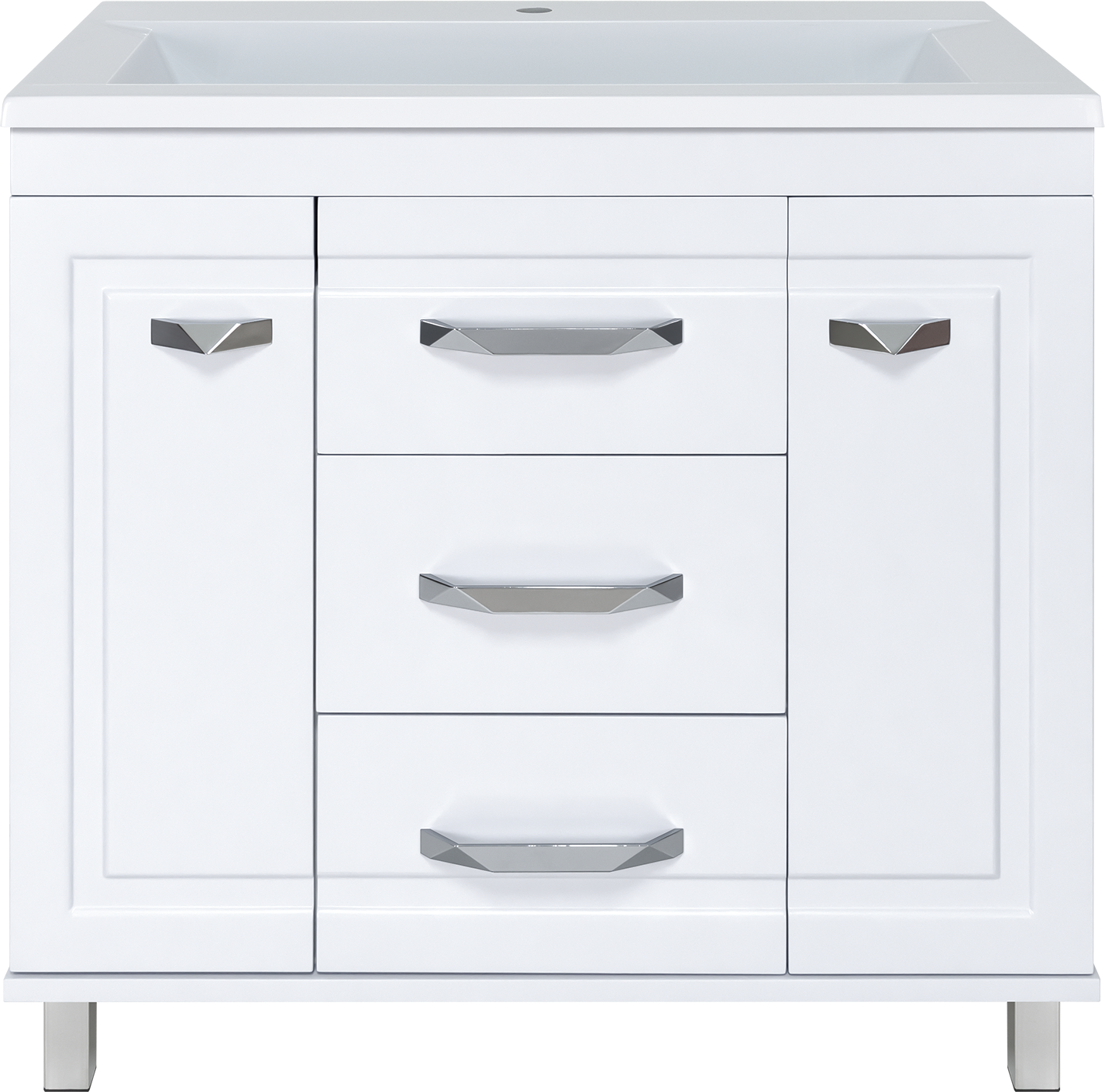 

Тумба с раковиной Misty Терра 90 белая