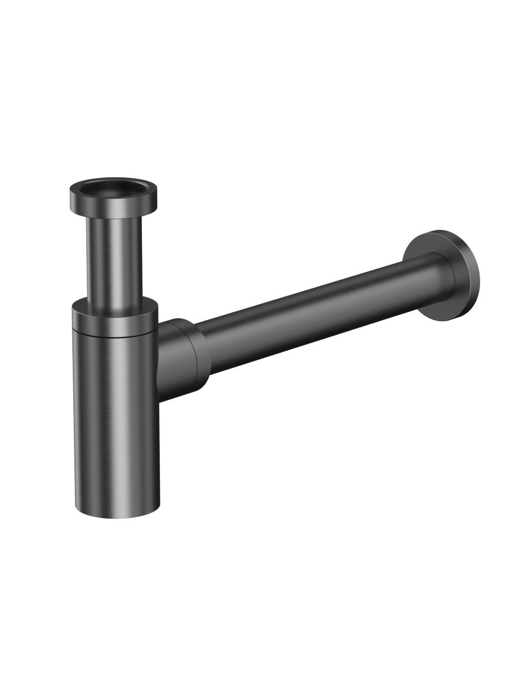 Сифон для раковины WHITECROSS A186 A186GM 32 мм бутылочный оружейная сталь 10715₽