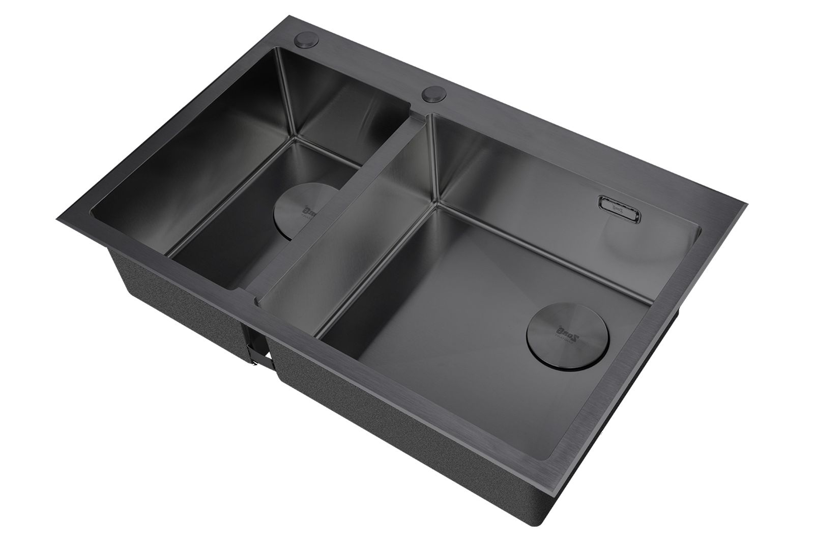 

Кухонная мойка ZorG LUX 78-2-51-R GRAFIT