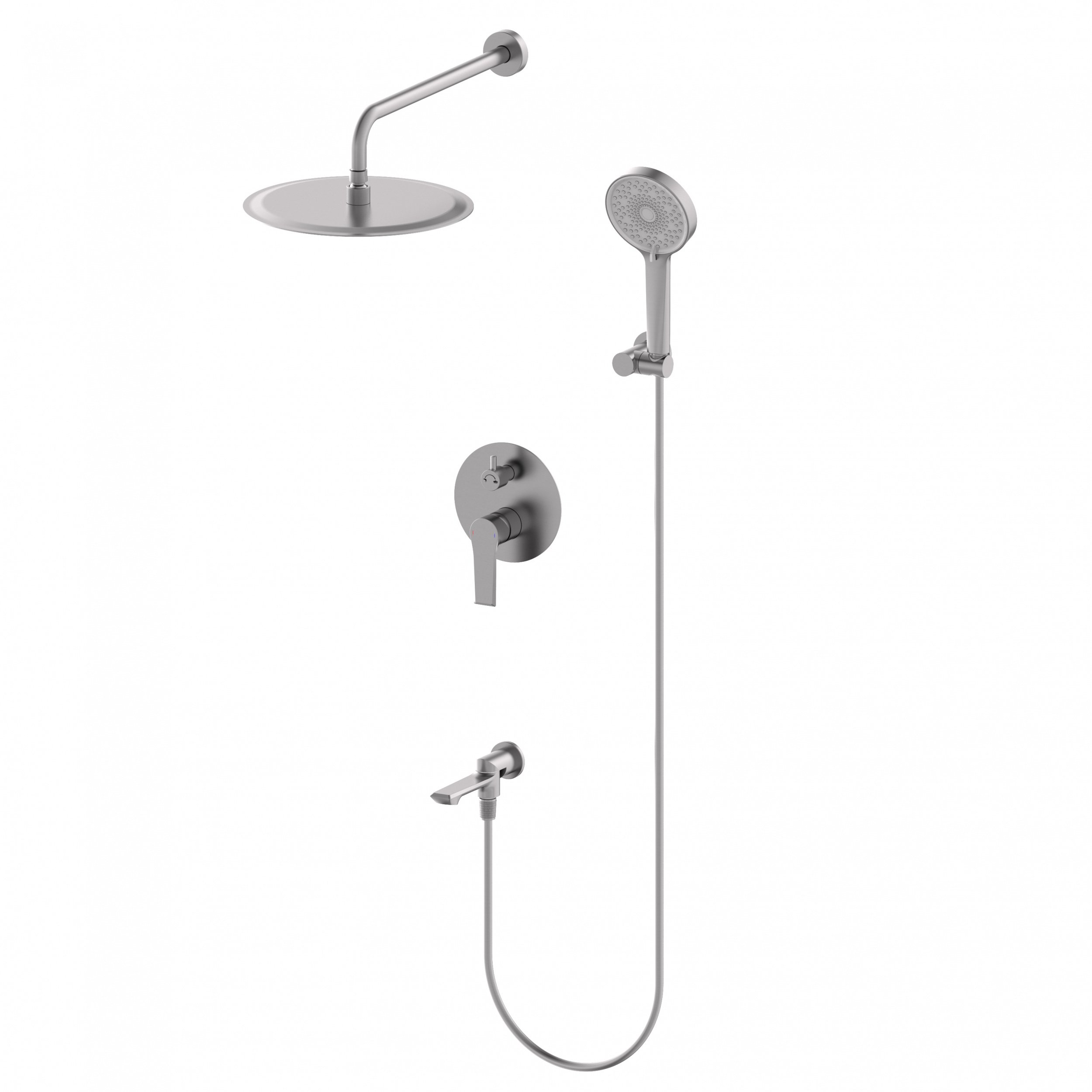 

Душевой комплект Wonzon & Woghand Brilliant WW-88939079-BGM С ВНУТРЕННЕЙ ЧАСТЬЮ, темный графит