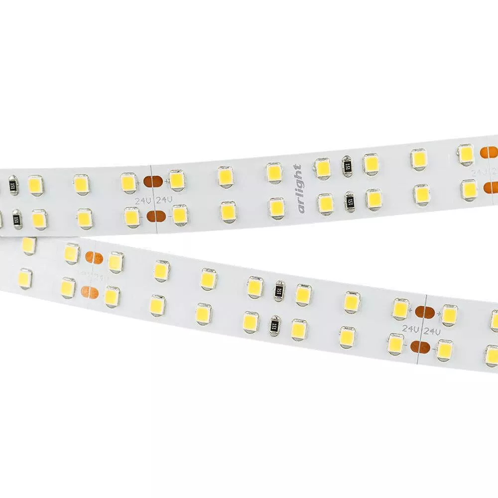 

Светодиодная лента Arlight 20W/m 196LED/m 2835SMD теплый белый 5M 019091(B)