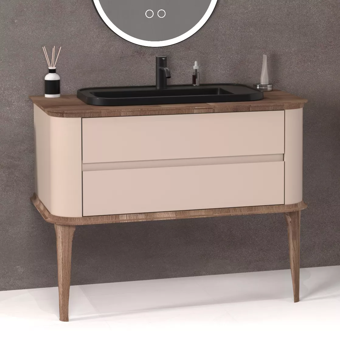 

Тумба с раковиной STWORKI Pier 102 mink
