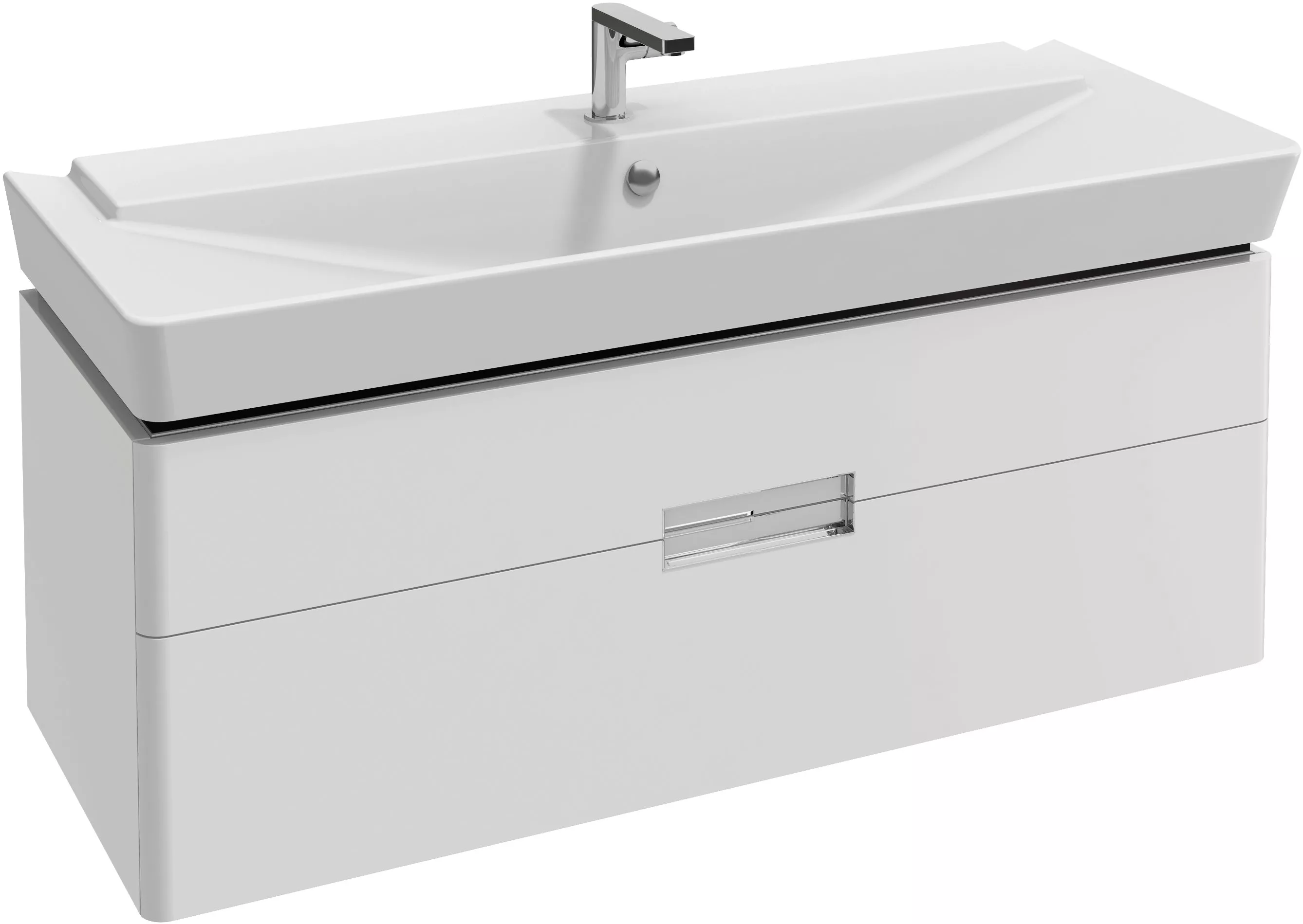 

Тумба для комплекта Jacob Delafon Reve 120 белый лак, 2 ящика (EB1137-G1C)