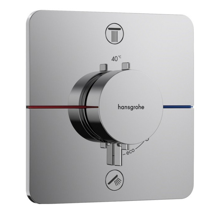 

HG ShowerSelect Comfort Q Термостат для 2 потребителей, скрытый монтаж, хром