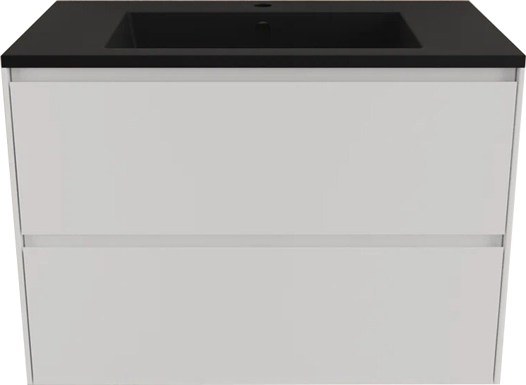 

Тумба с раковиной Style Line Лима 80 см подвесная LINE 80 2 ящика PLUS Белый Матовый ЭМАЛЬ, раковина антрацит