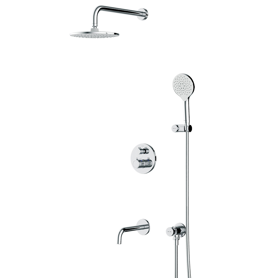 Душевой комплект AMPM X-Joy FT85A3RH30 С ВНУТРЕННЕЙ ЧАСТЬЮ с термостатом хром 36990₽