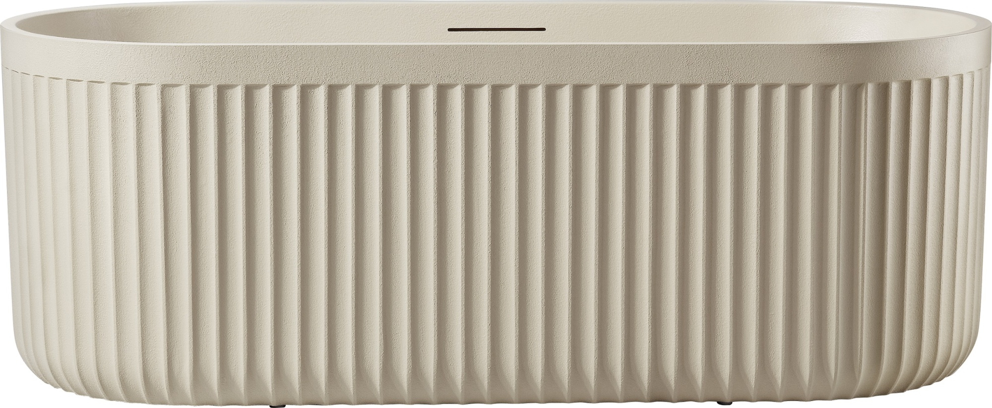 Ванна из искусственного камня AltroBagno Gianni 090213 170x75 см отдельностоящая овальная на ножках с донным клапаном с подголовником 237520₽