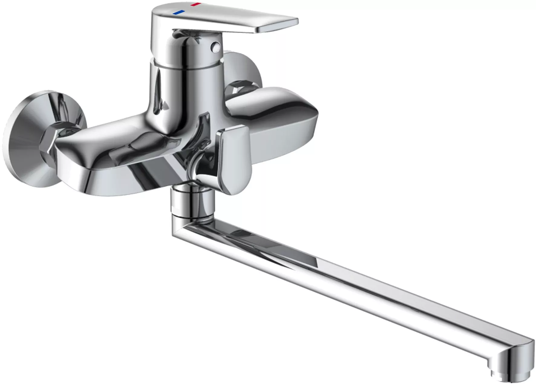 

Смеситель Aquanet Bath & basin SD91669A универсальный, Хром;серый