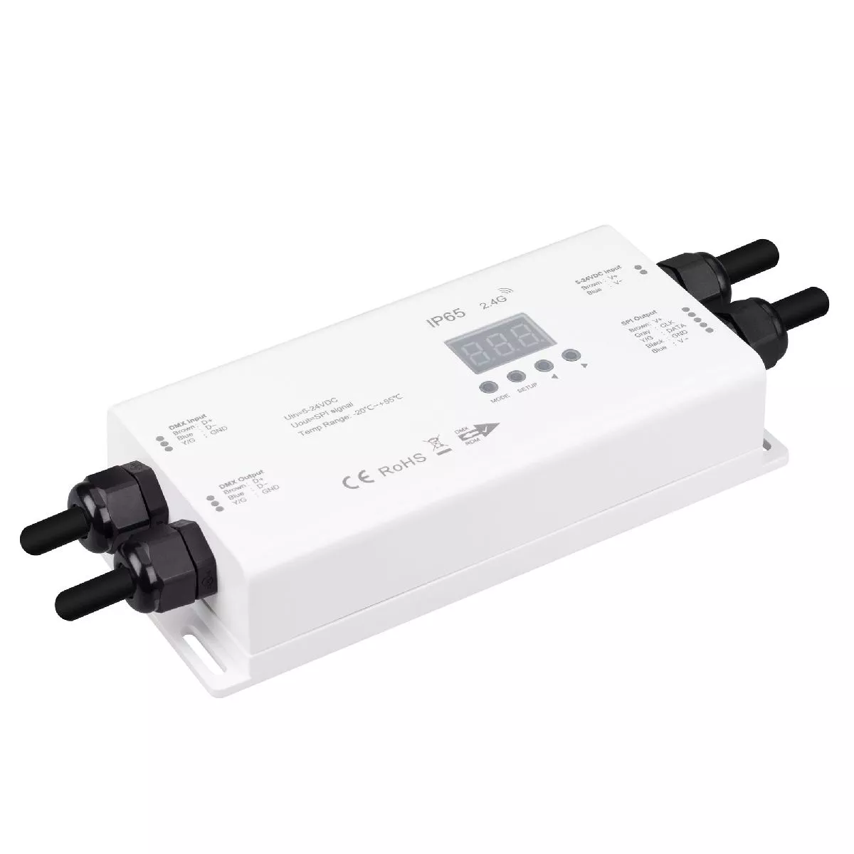 

Конвертер Arlight SMART-SPI-301-82-RGBW-WP-SUF (5-24V, 900pix, DMX512, 2.4G) 046545