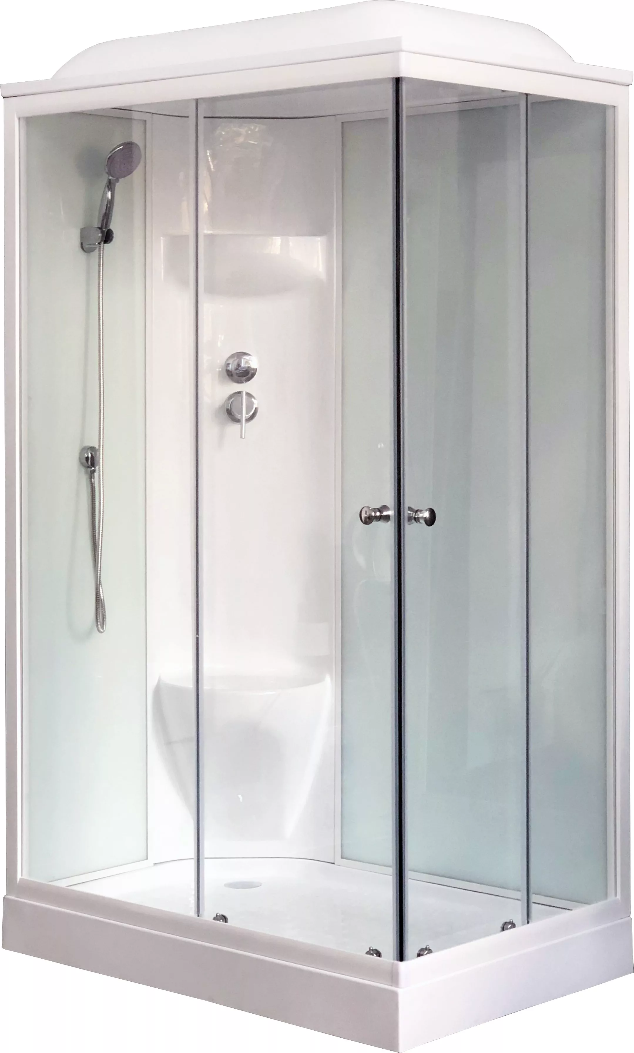 

Душевая кабина Royal Bath HP 120х80 L профиль белый стекло прозрачное