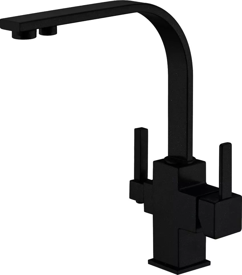 

Смеситель для кухни Zorg Sanitary ZR 332 YF BLACK c подключением фильтра черный матовый