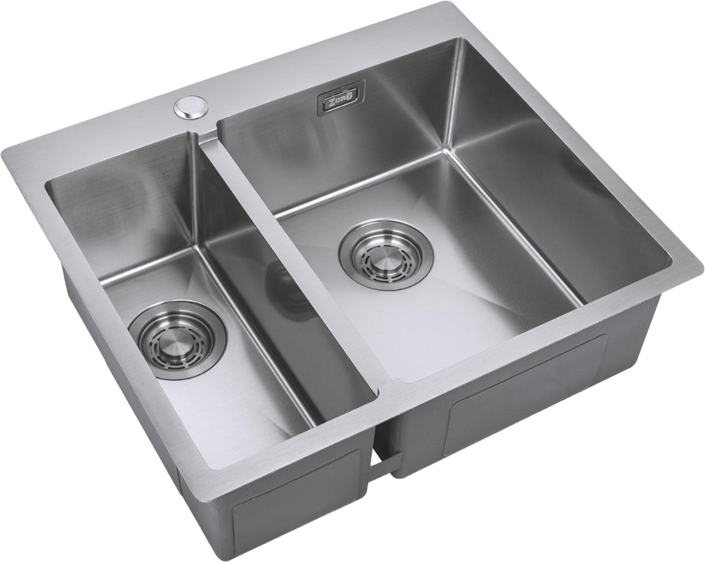 

Мойка кухонная Zorg Light ZL R 590-2-510-R R, нержавеющая сталь