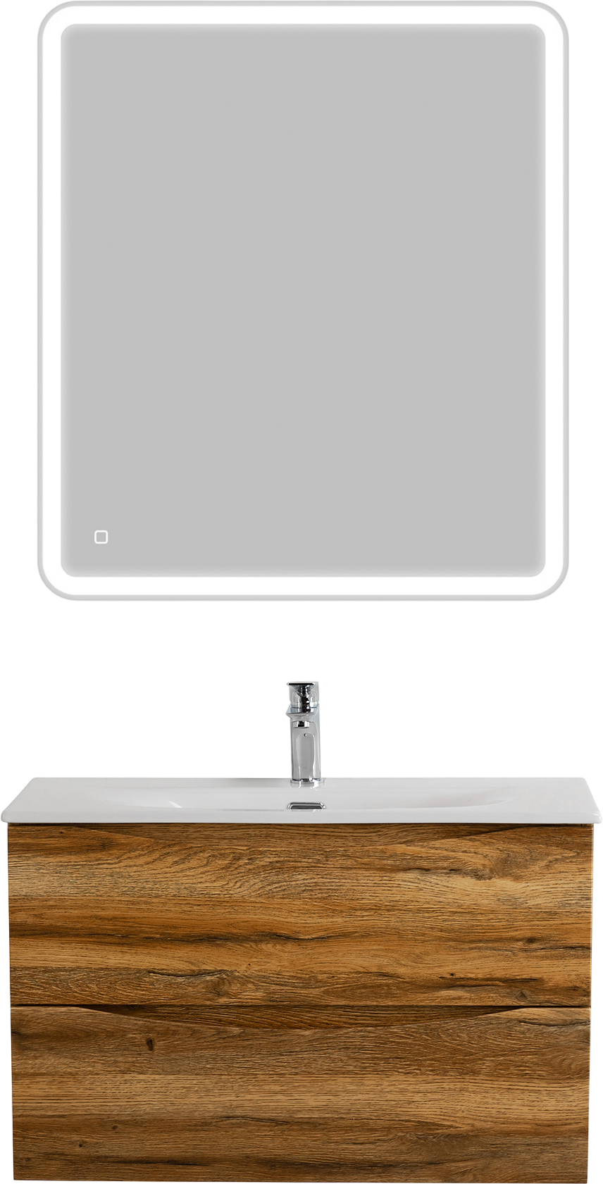 

Мебель для ванной комнаты BelBagno Marino-cer-mini 70 подвесная, rovere rustico