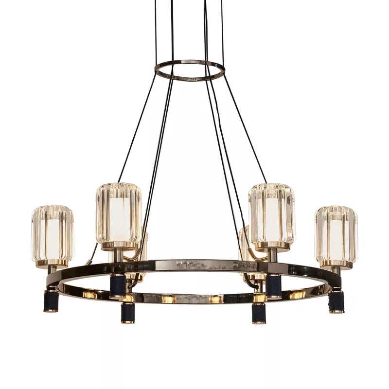 

Подвесная люстра Delight Collection P0738-6A gold/pearl black