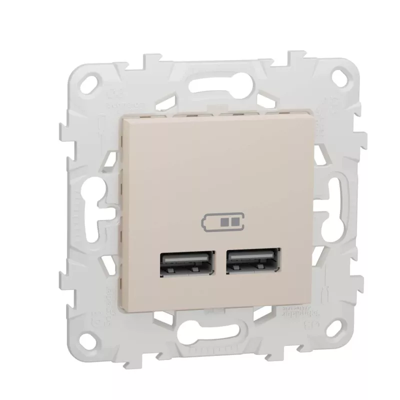 

Розетка компьютерная USBx2 Schneider Electric Unica New NU541844