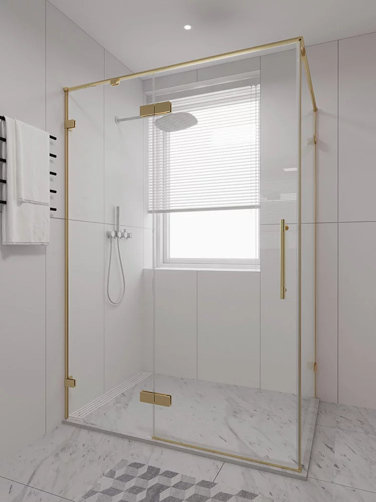 

Душевой уголок Veconi Premium Alassio SP G 120х100, профиль брашированное золото, стекло прозрачное