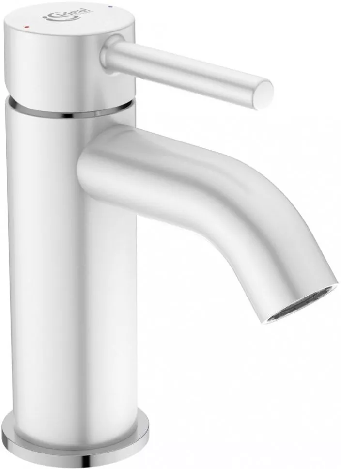 

Смеситель для раковины Ideal Standard Ceraline белый матовый - хром