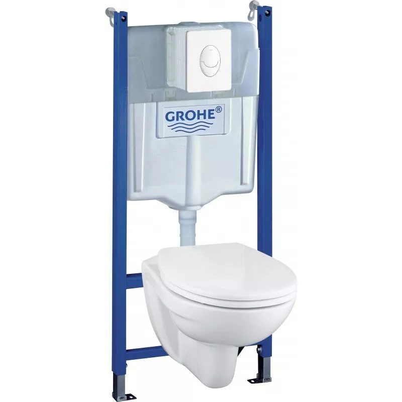 

Комплект унитаза с инсталляцией Grohe Solido 4 в 1 белый (39116000)