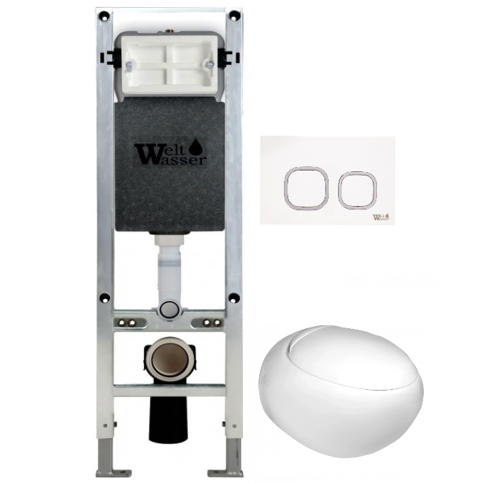 

Комплект унитаза WeltWasser Jeckenbach 004 с инсталляцией AMBERG 350 ST белый, с сиденьем микролифт и клавишей смыва AMBERG RD-WT белый