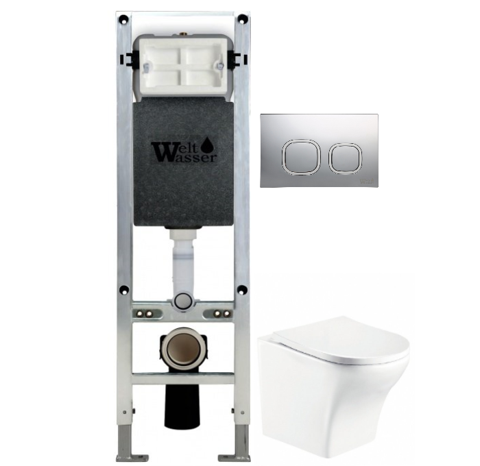 

Комплект унитаза WeltWasser Odenbach 004 с инсталляцией AMBERG 350 ST белый, с сиденьем микролифт и клавишей смыва AMBERG RD-MT CR хром матовый