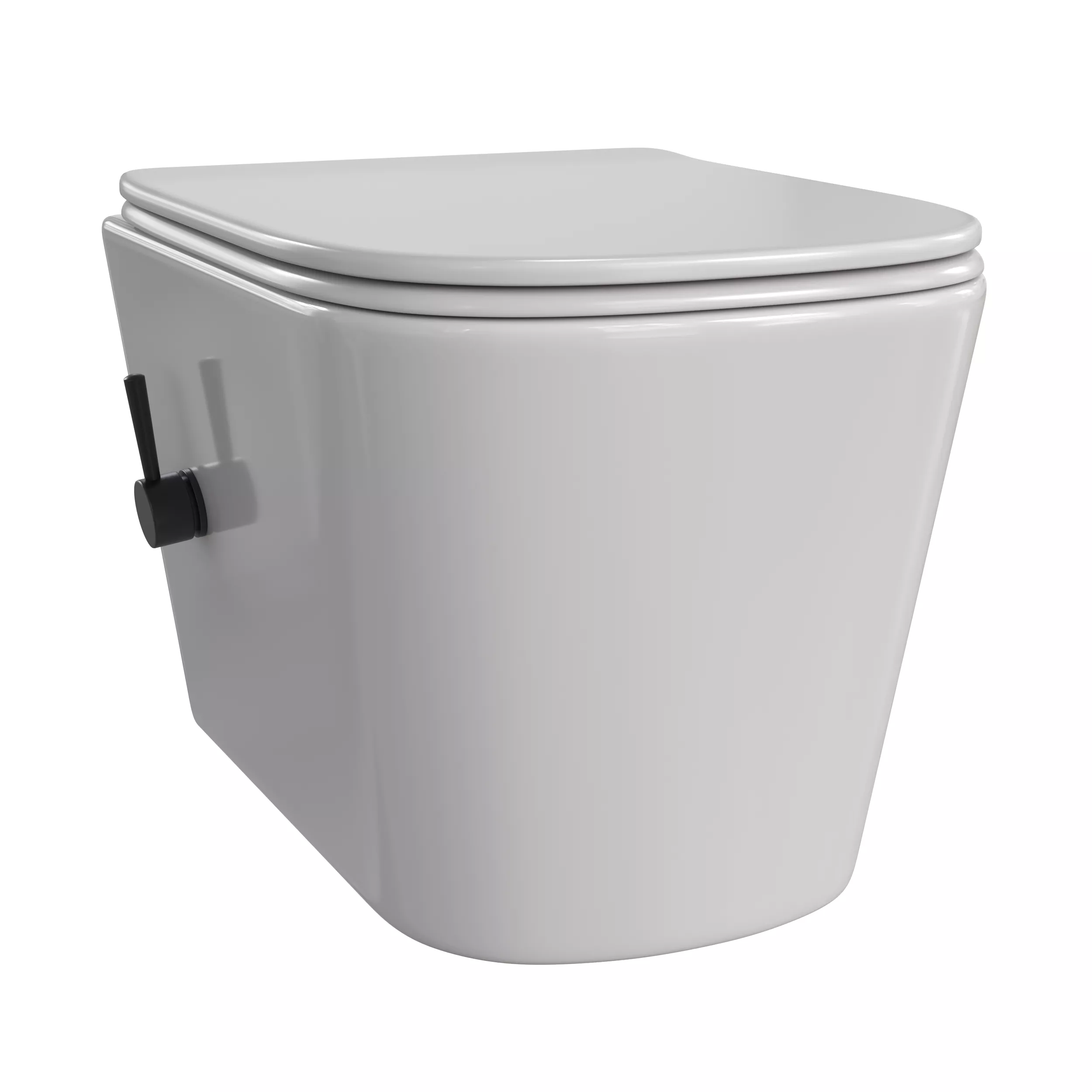 

Унитаз подвесной Taliente Correto белый-черный с функцией биде и сиденьем микролифт