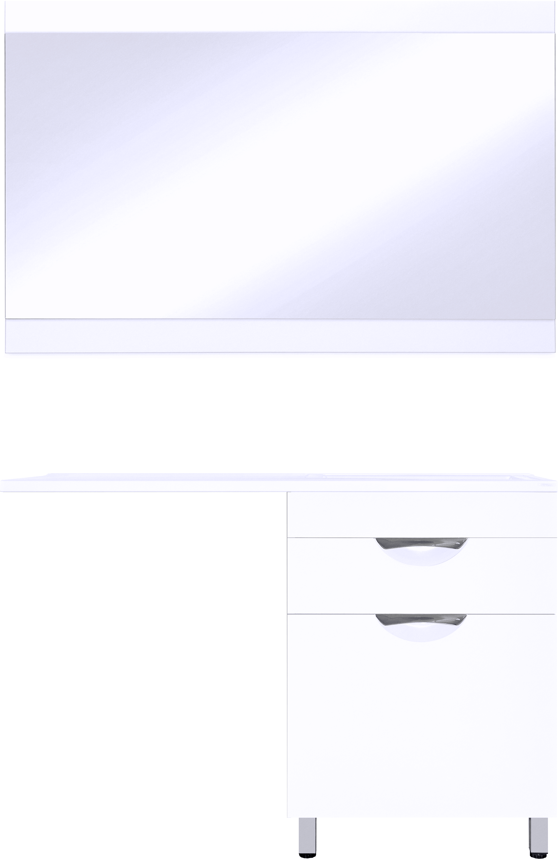 

Мебель для ванной комнаты Style Line Жасмин 60 Люкс Plus белая, с бельевой корзиной, для стиральной машины R