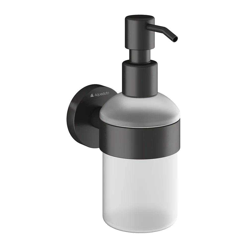 Дозатор для жидкого мыла Aqueduto Ponto PON0445 настенный вороненая сталь 5000₽
