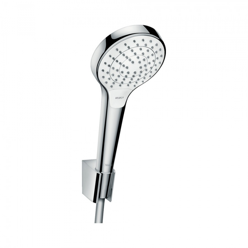 

Душевой набор hansgrohe Croma Select S Vario с держателем и шлангом 125 см 26421400, белый/хром