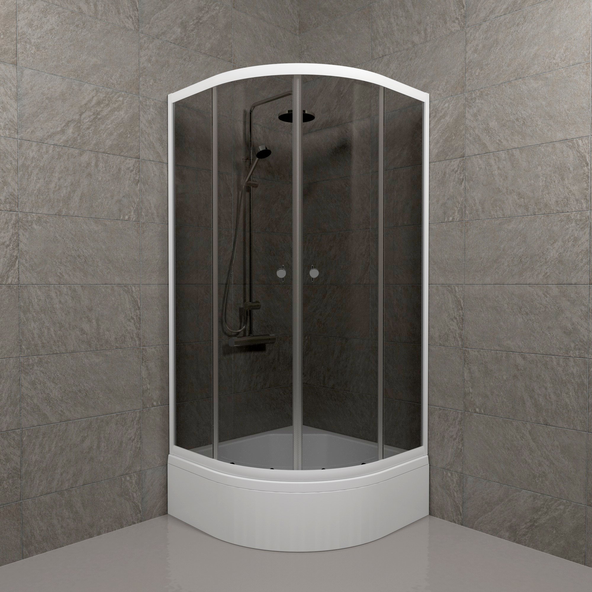 

Душевой уголок Triton Грэй Щ0000066465 90х90 см, с сифоном