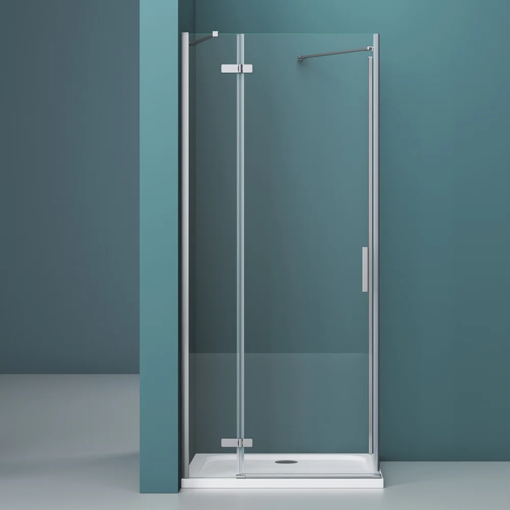 

Душевая дверь BelBagno Kraft 80 хром (KRAFT-B-12-60/20-C-Cr-L)