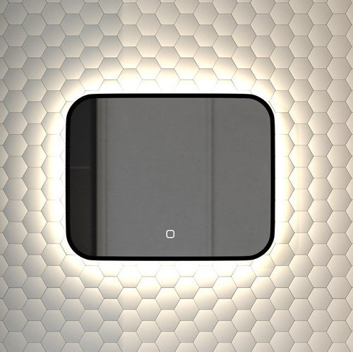 

Зеркало Defesto Aura DF 2961SH 50x40, с нейтральной подсветкой, сенсорный выключатель, черное
