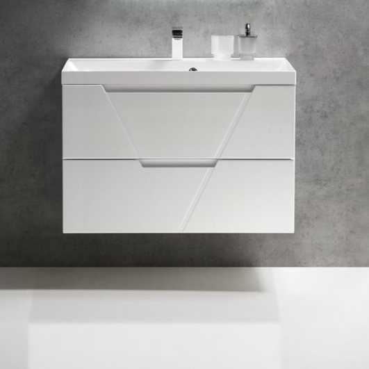 

Тумба с раковиной BelBagno Vittoria 90 bianco lucido