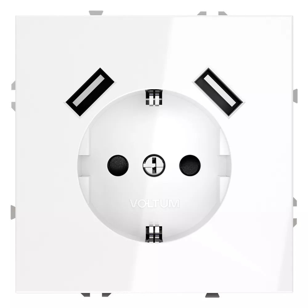 

Розетка с USB, А+А Voltum S70 VLS040401