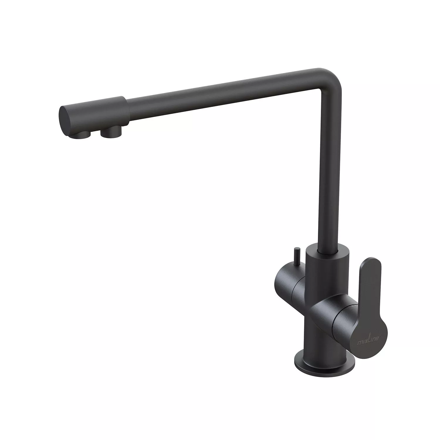 

Смеситель для кухни 35k MIXLINE MLSS-03201 черный подкл.к фильтру (543619)