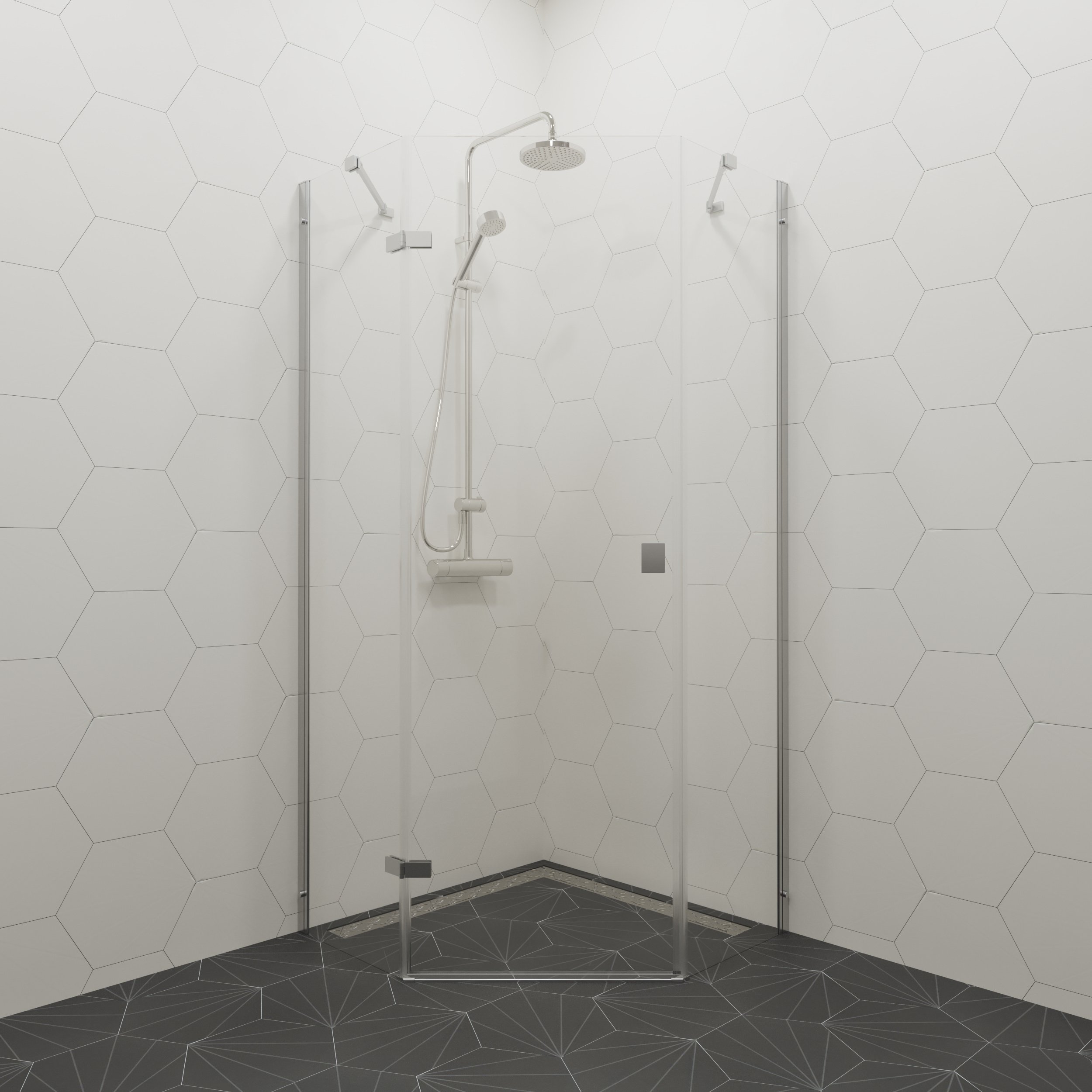 

Душевой уголок Triton Сигма -хром Щ0000054218 90х90