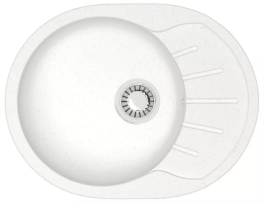 

Мойка кухонная Azario Light 57.5х44 белый лед (CS00079918)