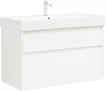 

Тумба Nova Lite 100 2 ящ. (SLIM SYNERGY) цв. бел. глянец (249940)