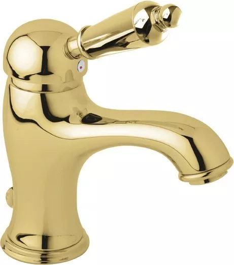 

Смеситель для раковины Cezares Elite ELITE-LSM1-03/24-M золото 24 карат